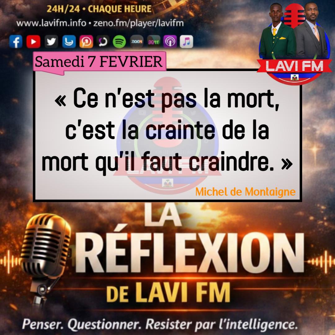 LA RÉFLEXION DE LAVI FM