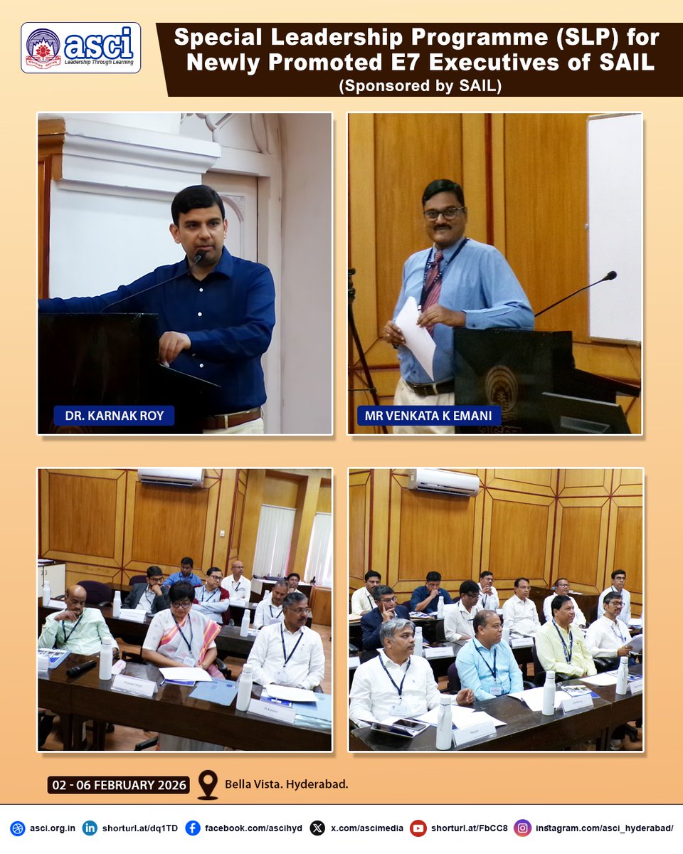 Admn Staff College of India (ASCI) tweet media