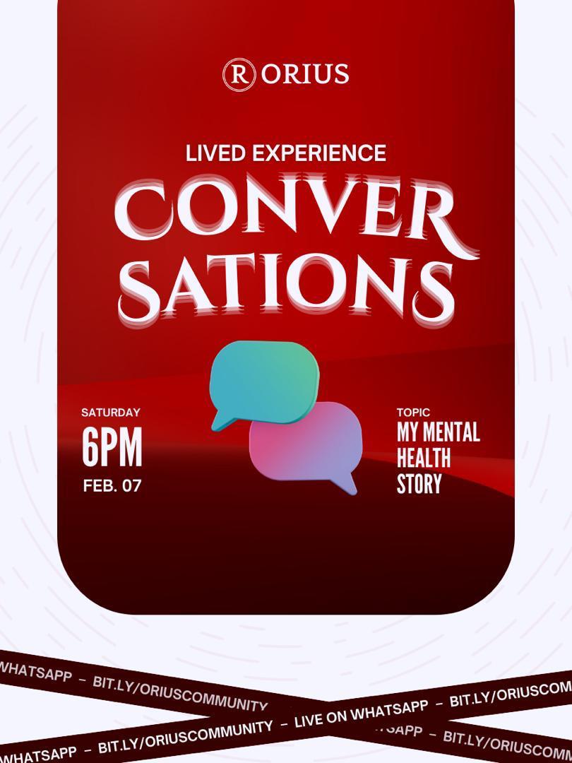 oriusmedical's tweet photo. Tonight is about being human, honest, and heard.

Join us by 6pm WAT this Saturday on the Orius WhatsApp Community for a heart-to-heart conversation as we empower one another and offer practical support moving forward.

🔗 https://t.co/8ax3QyAFuu

#LivedExperience
#OriusMedical https://t.co/JA2D7T0MJM