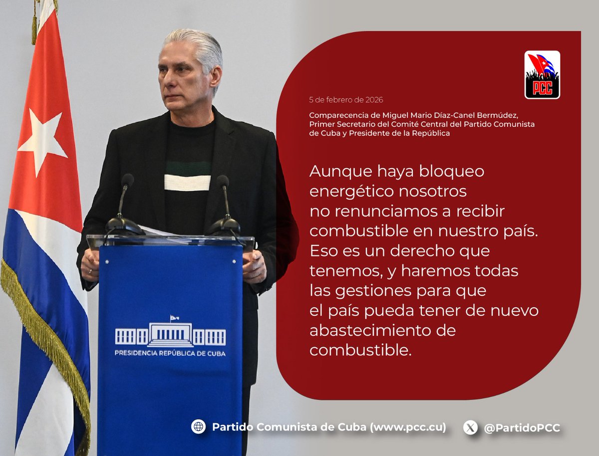 Se trabaja sin descanso para sortear el reciente bloqueo energético que se suma a la perversa y genocida lista de agresiones del Imperio contra #Cuba

#CubaVencerá