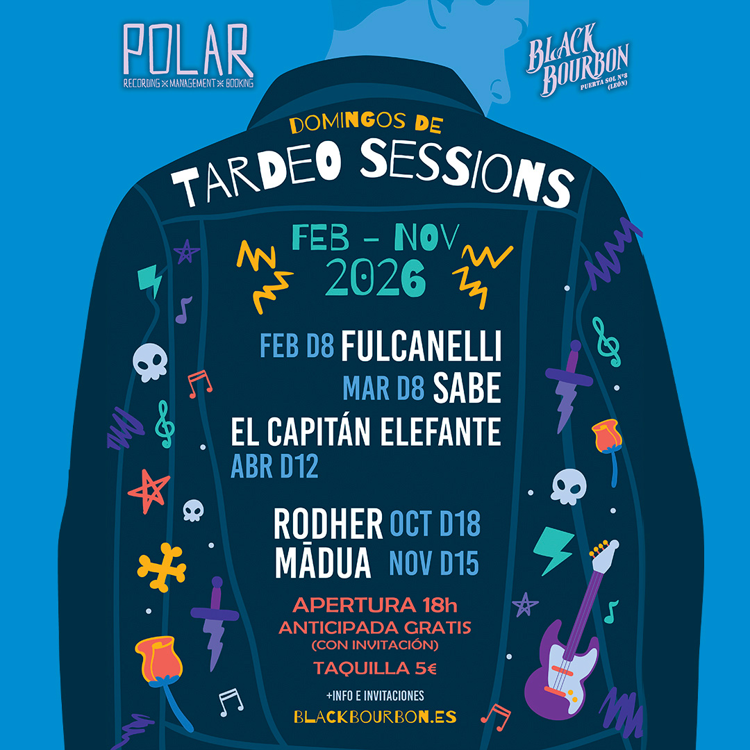 Tardeo sessions.
Black Bourbon
Domingos tarde
Fulcanelli
Domingo 8 de febrero, 18:30 h