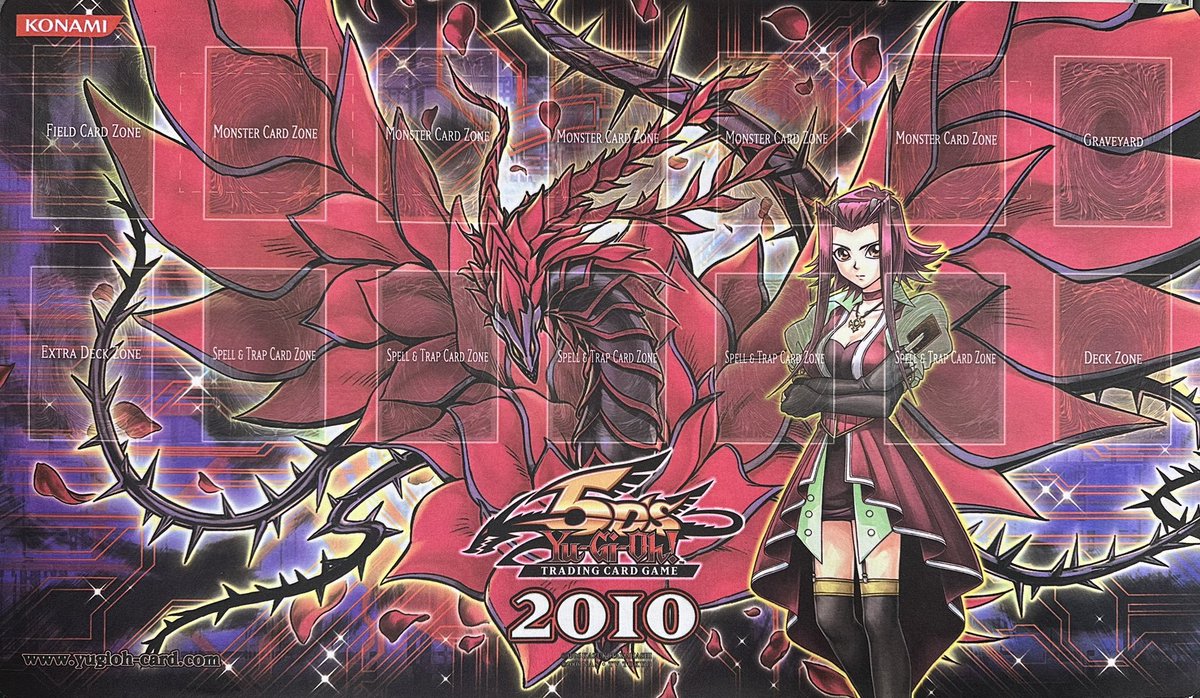 遊戯王 プレイマット②】 十六夜アキ ブラックローズドラゴン ￥40,000 