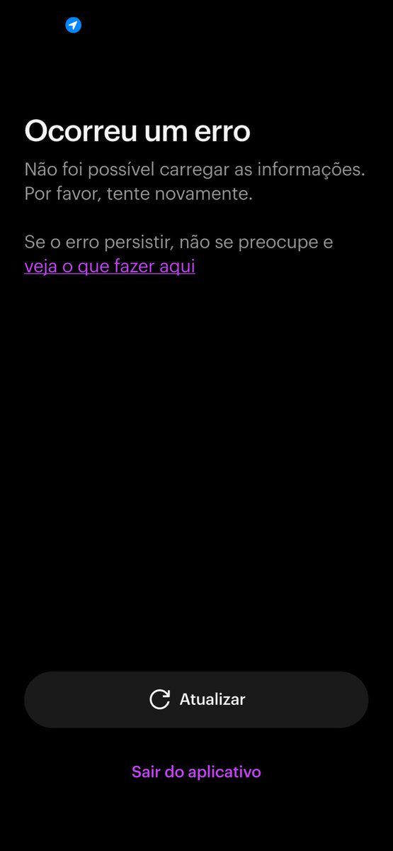 jaowolff's tweet photo. Nubank dando erro hora dessas https://t.co/8G3Ki6lXsw