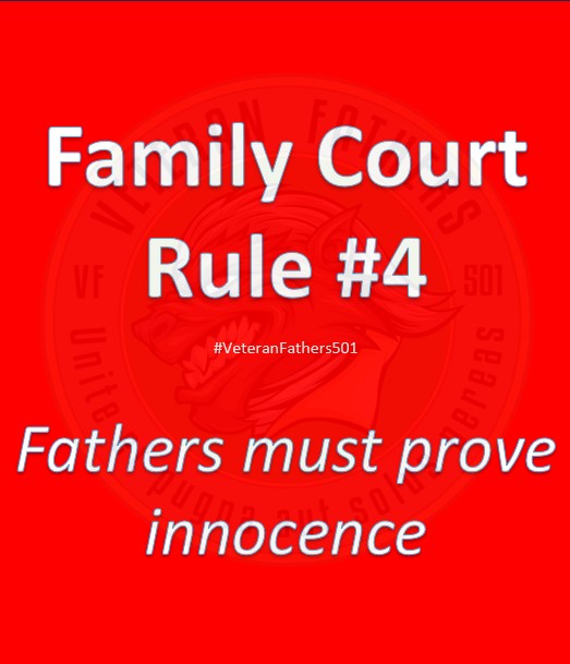How about another DOJ Family Court Rule this morning?
Family Court Rule #4: