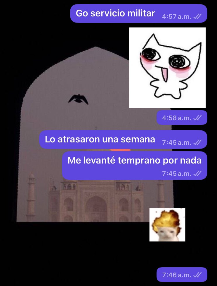 Buenos días 
Día de mrda y apenas son las 8