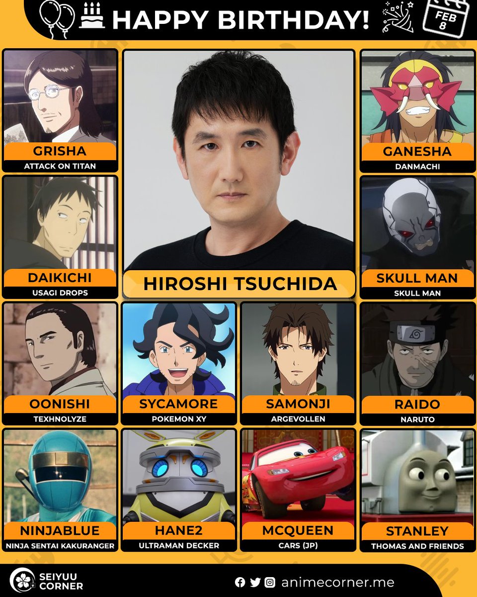 seiyuucorner's tweet image. Happy birthday Hiroshi Tsuchida! 🎉 

Let's wish him all the best @dodendai 

#HiroshiTsuchida #土田大 #土田大生誕祭2026