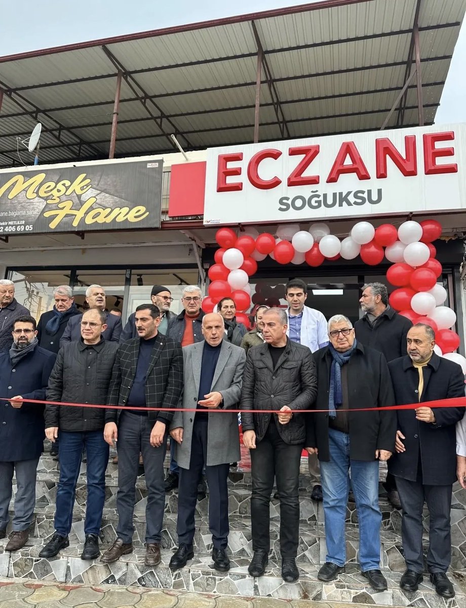 Eczacı Mehmet Fatih Şık’ın sahibi olduğu Soğuksu Eczanesinin açılışına katıldık