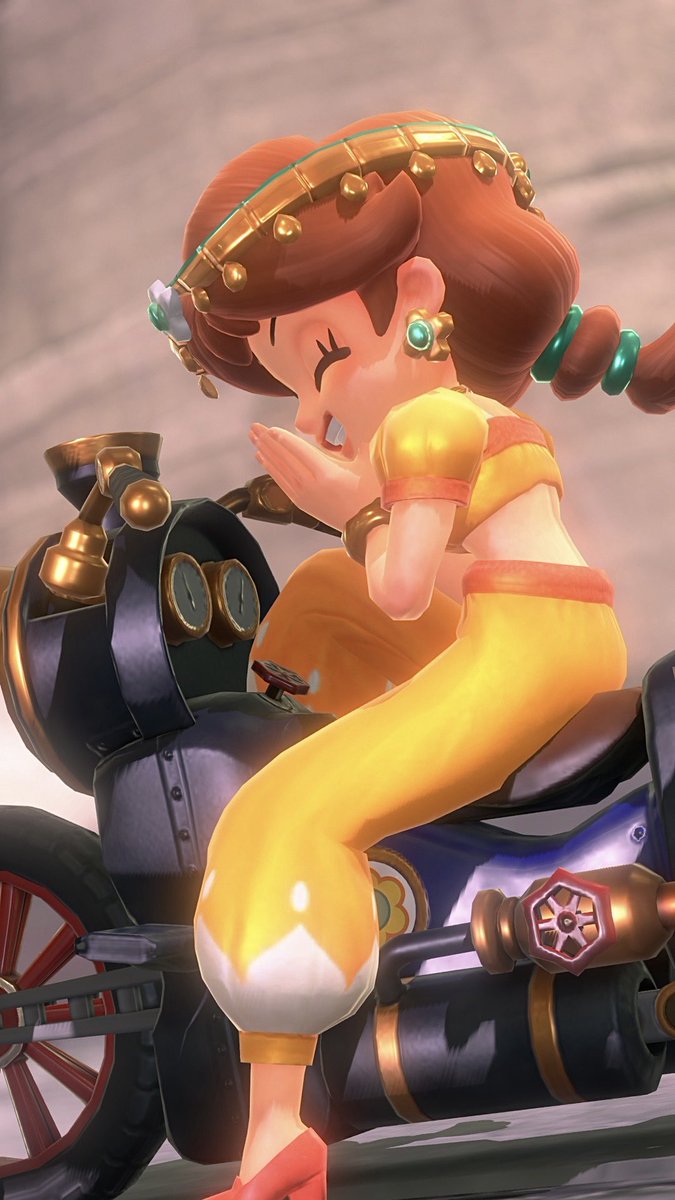 イヒヒ😁
#MarioKartWorld
#マリオカートワールド写真部 
#PrincessDaisy