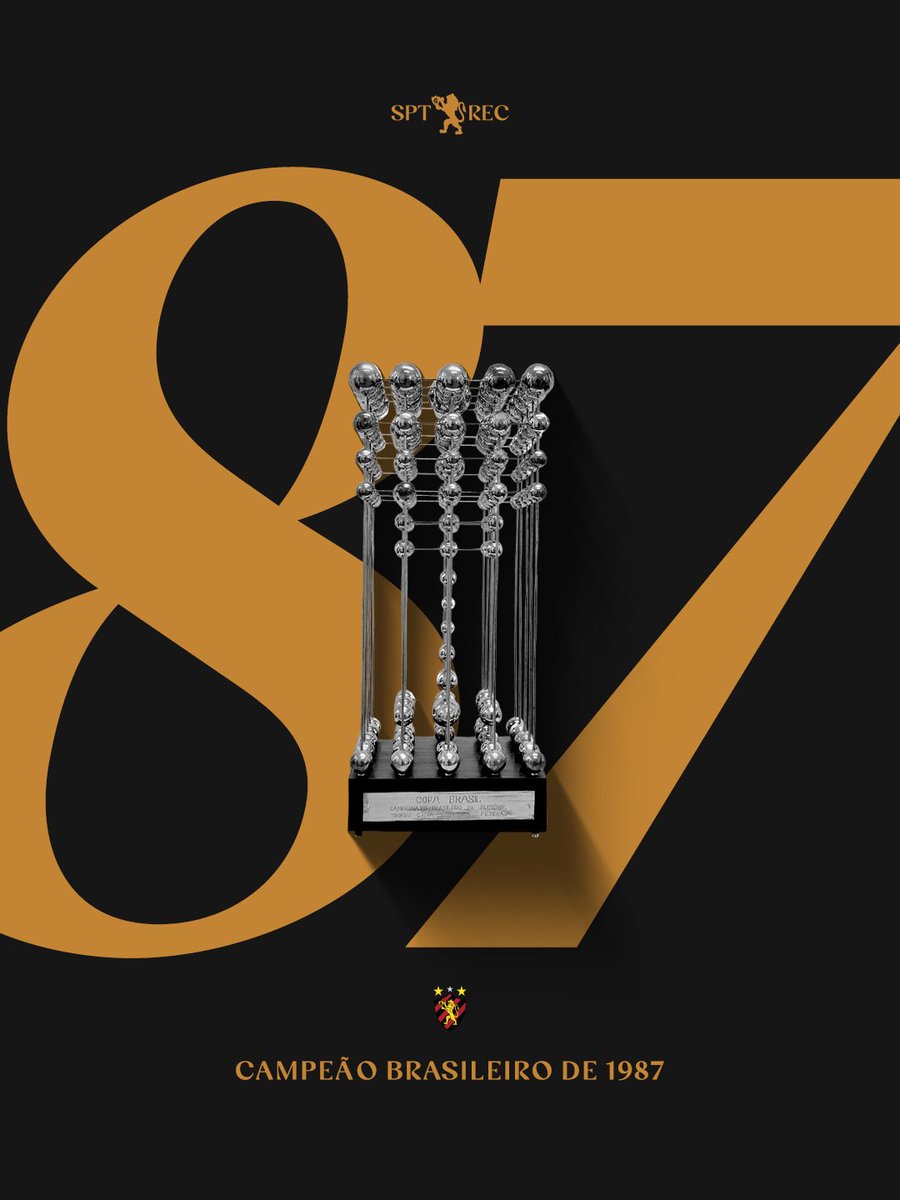 Sport, o Brasil é teu! 🦁🏆 Hoje é aniversário do nosso título de campeão brasileiro de 1987. O único e legítimo! #87ÉNosso