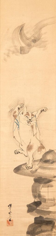 fashionpressnet's tweet photo. 展覧会「河鍋暁斎の世界」六本木・サントリー美術館で《三味線を弾く洋装の骸骨と踊る妖怪》や《猫又図》など - https://t.co/PoQ5YvGco7 https://t.co/PC5tajQ4Vz