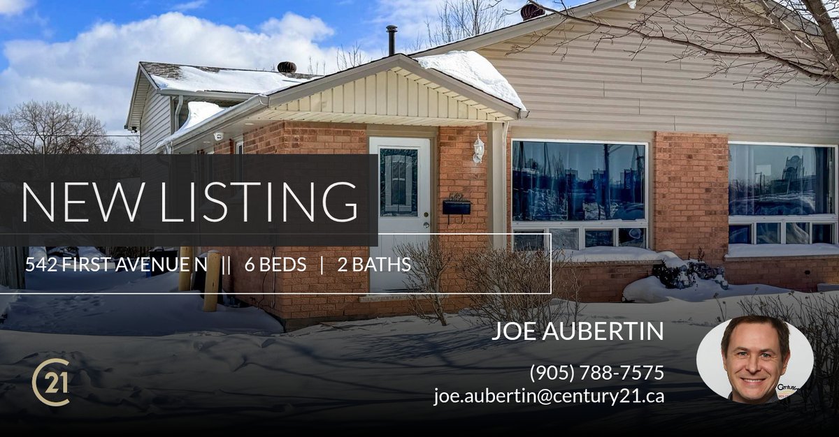 joeaubertin's tweet photo. 📍 New Listing 📍 Take a look at this fantastic new property that just hit the market located at 542 First Avenue N in Welland. Reach out here or at (905) 788-7575 for more information

Joe Aubertin
Sales Representative 
Century 21... https://t.co/l397NEfPOe https://t.co/GdkQrU8wux