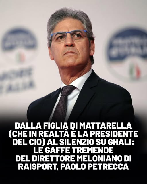 Ghali recitava una poesia pacifista ma Petrecca non lo ha nominato nè è stato inquadrato. Lui è l'ex direttore di News24 ora di Raisport (sempre sfiduciato) che annunciò Delmastro assolto. Ieri ha confuso San Siro con l'Olimpico e la presidente CIO con la figlia di Mattarella.🤦‍♂️