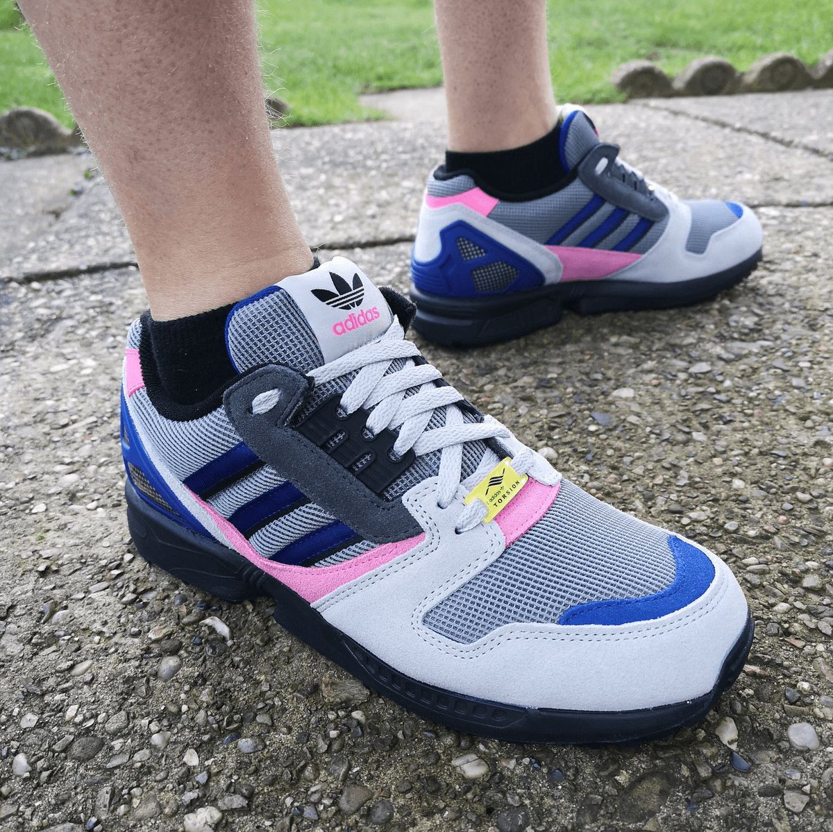 adidas ZX 8000 in Grey Three/Semi Lucid Blue/Lucid Pink First