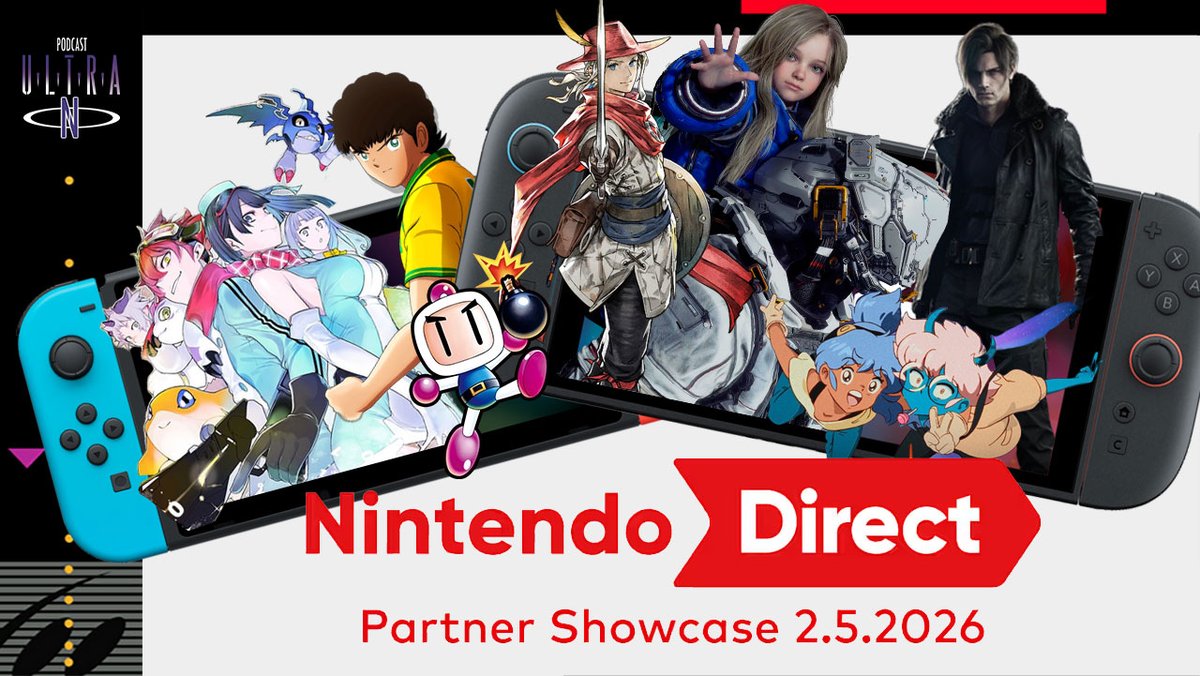 ultranpodcast's tweet photo. 🔴𝗡𝗢𝗩𝗢 𝗣𝗥𝗢𝗚𝗥𝗔𝗠𝗔
Aberto a temporada de eventos da Nintendo com um Partner Showcase, aquela apresentação para os parceiros da Nintendo brilharem. Mas e aí: eles brilharam? Venha discutir com a gente:

➡️Youtube https://t.co/bCauAz0OS1
➡️Spotify https://t.co/2sowD7TeP0 https://t.co/Hu7oFGOWzr
