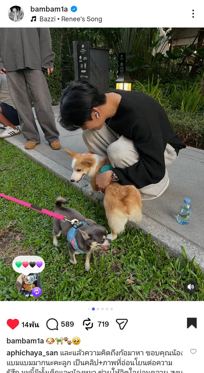 ละมุนใจ โมเมนต์ที่น้องแบมแบมอยู่กับเด็ก และน้องหมา ช่วยเยียวยาจิตใจ (Heal) ได้ดีที่สุด น้องเผยให้เห็นมุมที่อ่อนโยน เป็นธรรมชาติ ขอให้น้องมีความสุขสดใส กินอิ่ม นอนหลับ เป็นที่รักของทุกคนนะคะ 
🧸🐶🤍 🐍💚

📷 ชมคลิปเต็ม IG. <a href="/BamBam1A/">BamBam</a>

instagram.com/p/DUdI-cJj72h/…

#BamBam #뱀뱀