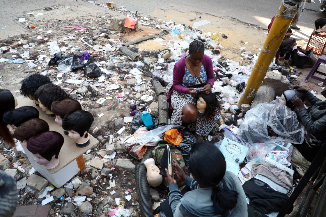 LCabonena's tweet image. To destroy a City or a country, you don't need nuclear weapons or war. 

You just need Nigerians and the ANC government.