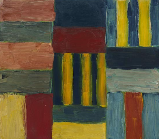 Sean Scully,  Cut Ground Blue Grey, 2011