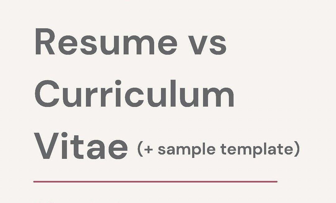 JOBCORNER247's tweet photo. Resume VS CV: Know the difference! https://t.co/fQZb8TczEv