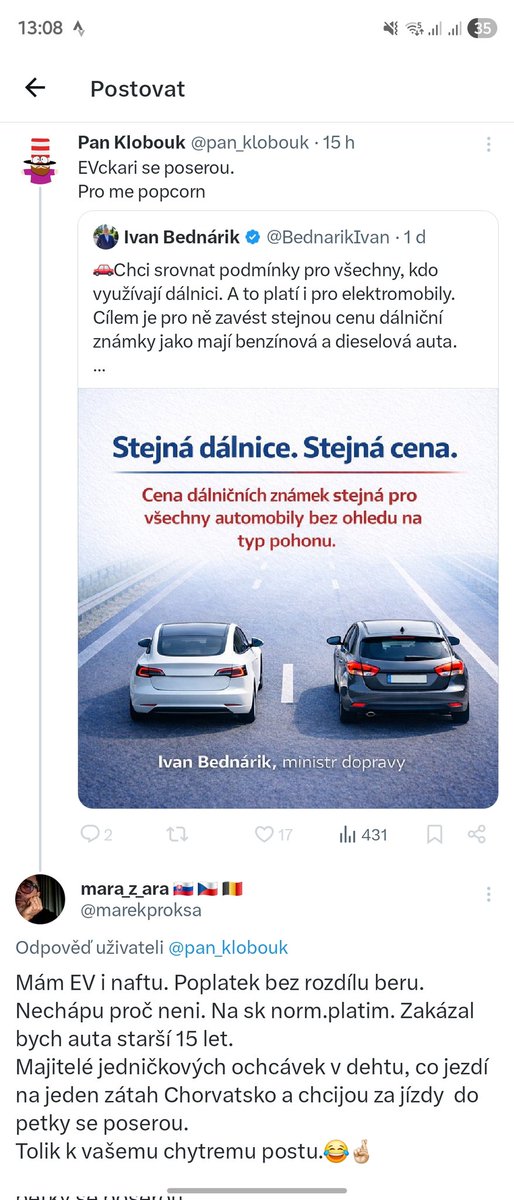 Tady <a href="/pan_klobouk/">Pan Klobouk</a> se.posral. ja.mam prvni  blok😂 vlastně druhy...😁 ale sak jsem byl slušný. Nerozumim