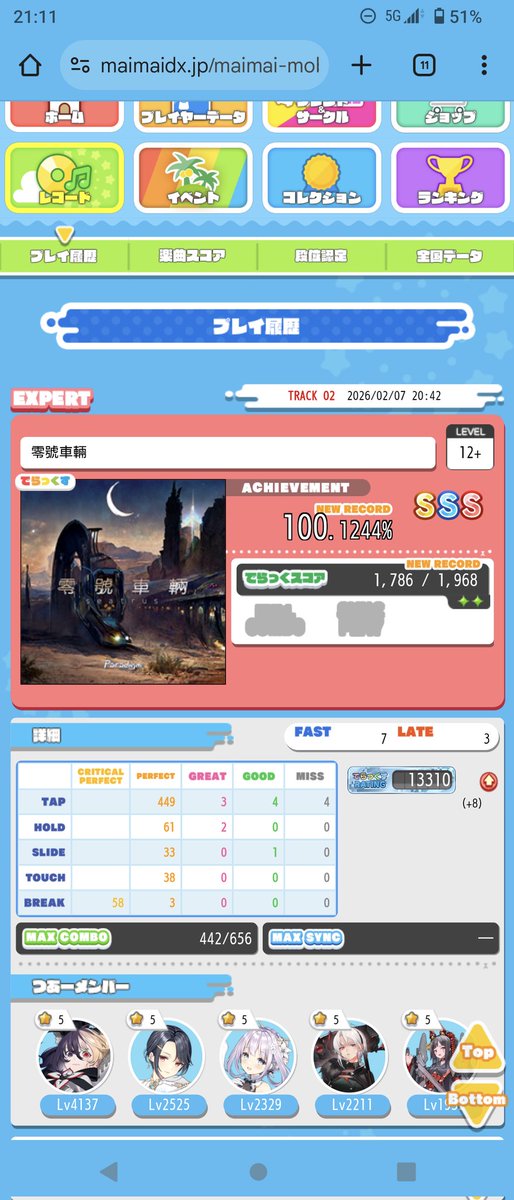 今日の成果〜 ヤミナベ微伸び、列車鳥ぃぃぃ！！！ 列車は、やってて