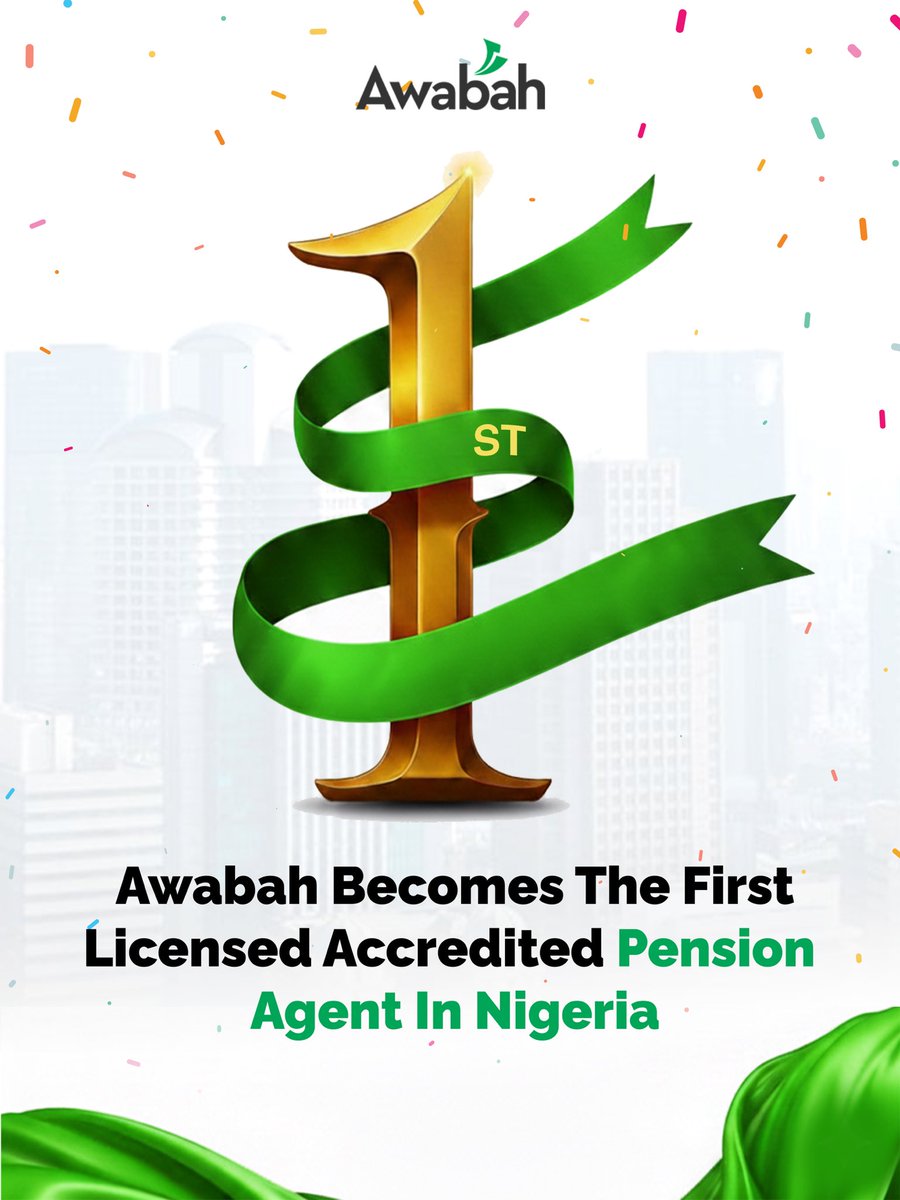 AwabahNigeria's tweet photo. This isn’t just about us celebrating this amazing milestone,

It’s about dignity for the self-employed, hope for the informal worker and a future where everyone can plan, save and retire with confidence.

This is progress and purpose.
This is the future of personal pensions. https://t.co/bQiecx5lHW