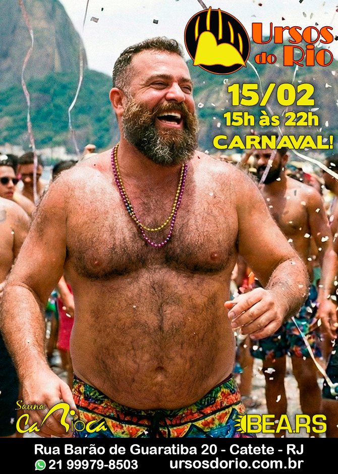 Carnaval é para ser só alegria. Mas para curtir gostoso, é melhor procurar um lugar com segurança, limpeza e conforto! 

Não corra risco na rua. Passe seu domingo conosco.

Carnaval dos Ursos: melhor do que comer cru é dar uma passada no vapor!!

Info: ursosdorio.com.br