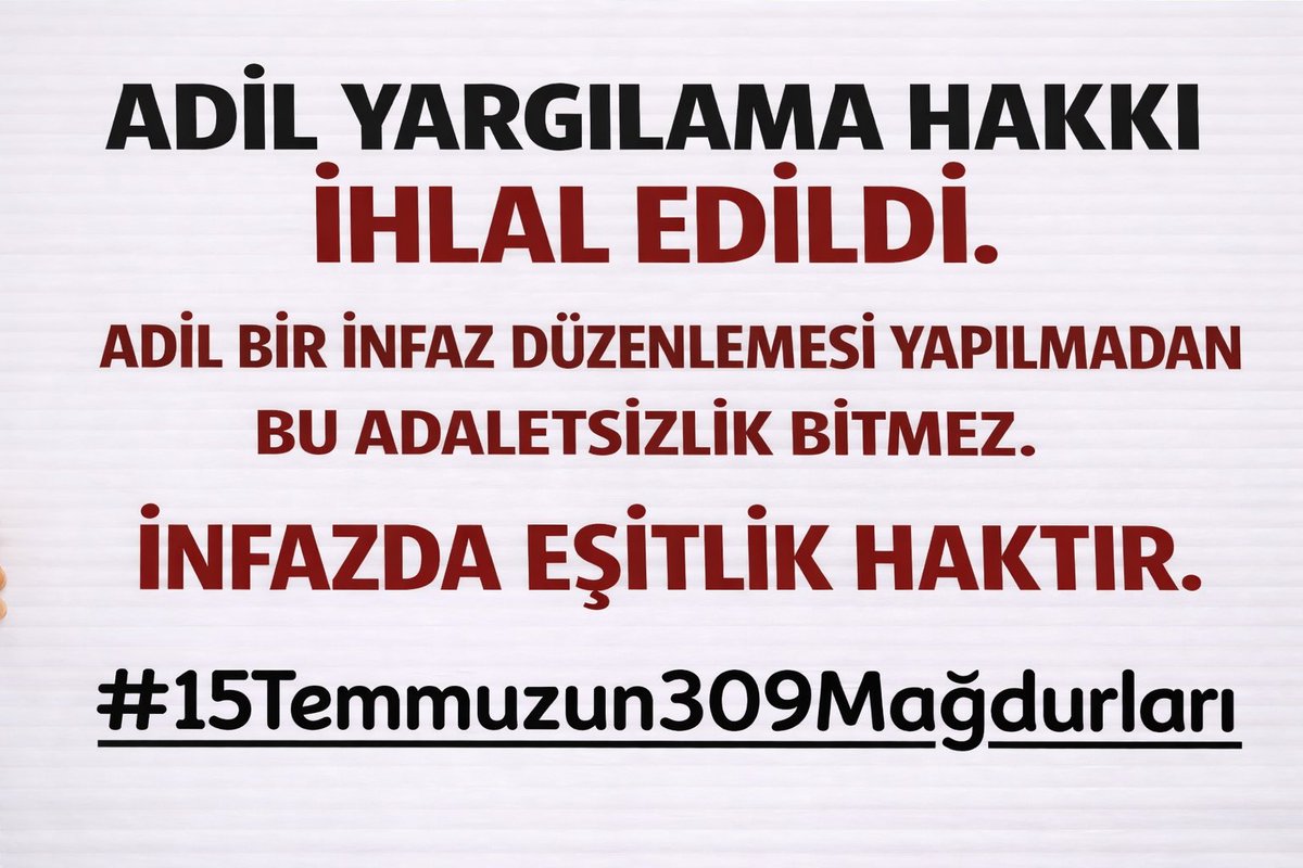 15 Temmuz mahkemeler adil karar vermedi. Anayasaya ve yasalara sadakatle bağlı olacaklarına dair yemin etmişlerdi . ? 
#15Temmuzun309Mağdurları  
#EşitYasaEşitKapsam
 <a href="/yilmaztunc/">Yılmaz TUNÇ</a>  <a href="/adalet_bakanlik/">T.C. Adalet Bakanlığı</a>  
#TuerkiyeYuezyılı