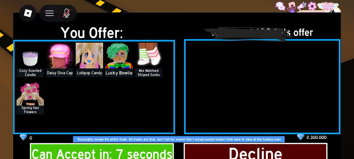 traded my adopt mr for rh dims!! i went first!! tysm for <a href="/Erica33847/">erica. || Selling RHD & Adopt Me Pets</a> for being super nice and trusted!! i recommend to trade with her 100% ♡