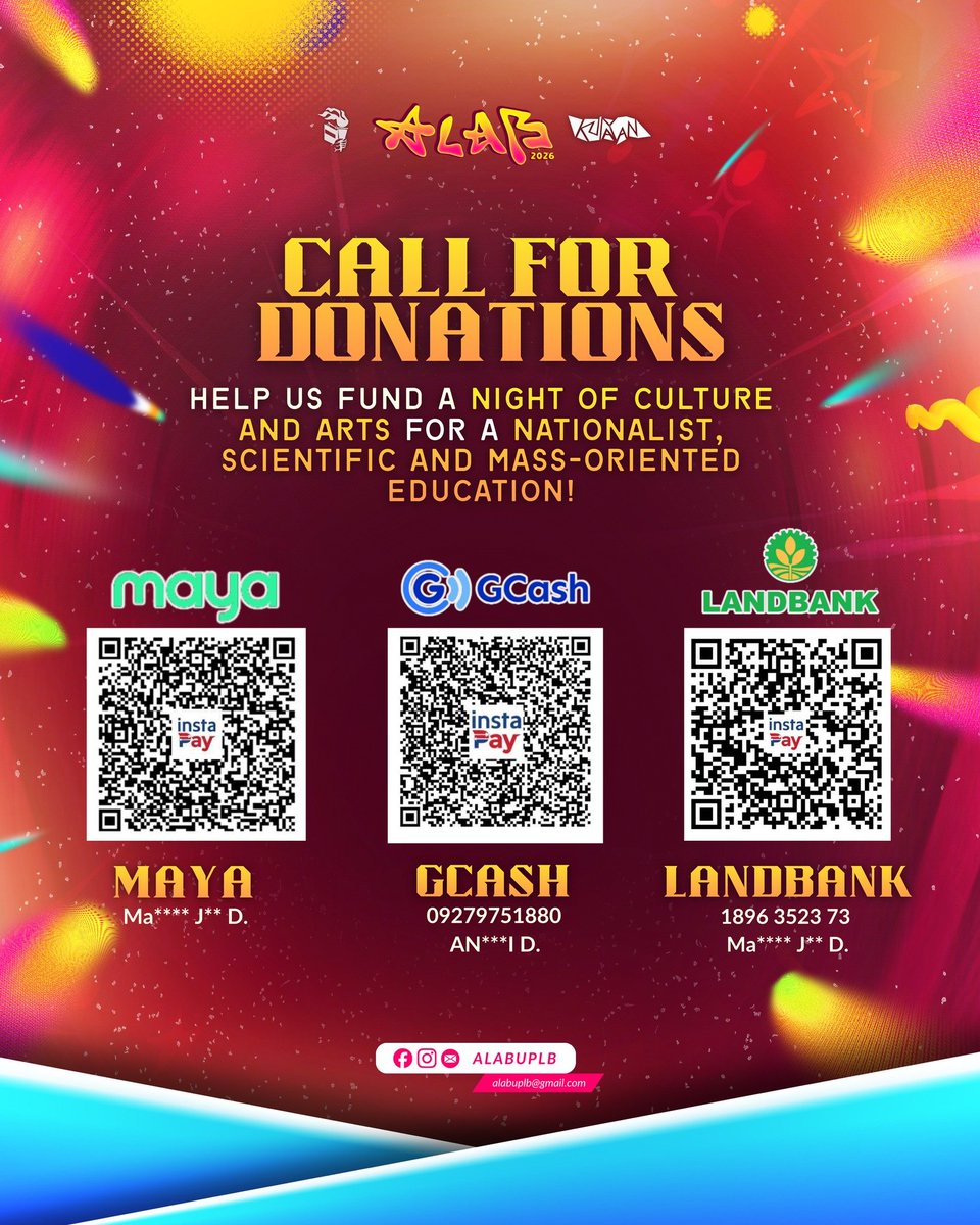 vxonary's tweet image. Hi, everyone! You may consider donating to ALAB UPLB! Your support helps fund the entire program 🥰

As a protest fair, FebFair remains free to reach wider audiences and amplify our call for a nationalist, scientific, and mass-oriented education. #VXON #PIXIEPH #MAKI