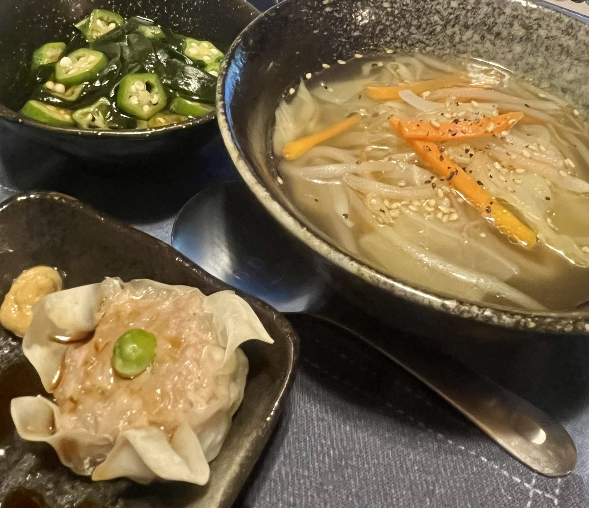 NaKo_Dec21's tweet photo. 人生で初めてシュウマイを作ってみた。実家でも出たことないので本当に雰囲気だけ。「家にタマネギ余ってるんだけど、消費できそうなオススメのメニュー何個か出して」って最近仲良しなGeminiに聞いたら提案された。最近ずいぶん助けられてる。 https://t.co/vuJJw1gI0K