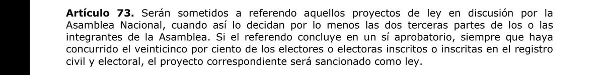 Será que este artículo de la constitución, no es válido o no se interpreta así?
Algún abogado que no sea partidario de ninguno de los bandos, me explique.
Aquí aprueban leyes y leyes sin consultar al pueblo.