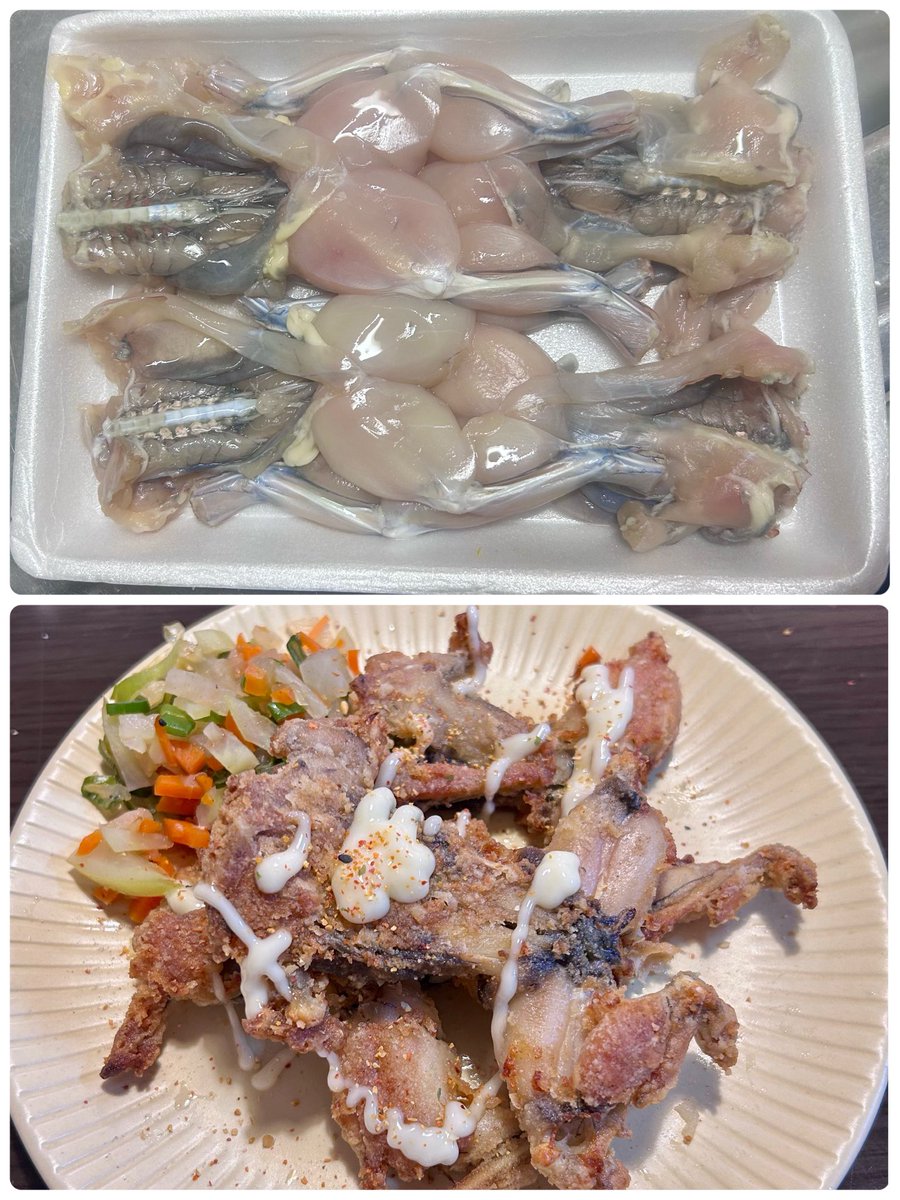 taifu_7's tweet photo. 普通に美味しかった🐸 https://t.co/lZN7AyY4mA
