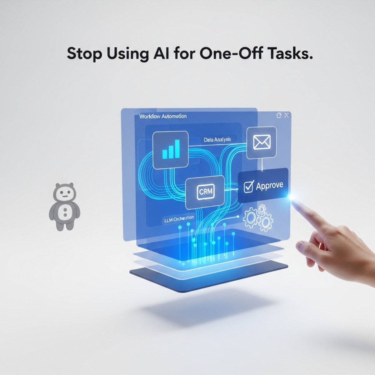 VistonAi's tweet photo. Is your AI just a chatbot? Viston AI's Delos builds intelligent, orchestrated AI agent workforces. Go beyond prompts for true automation! #AIAgents #VistonAI https://t.co/Vc7cybJmEO