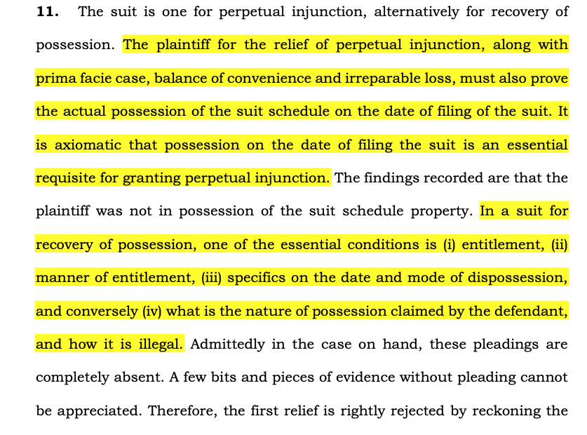 CiteCase's tweet photo. A must read #SupremeCourt Judgment for all lawyers who have or are going to file a suit seeking perpetual injunction in favour of their client: https://t.co/IxPQUQymCa