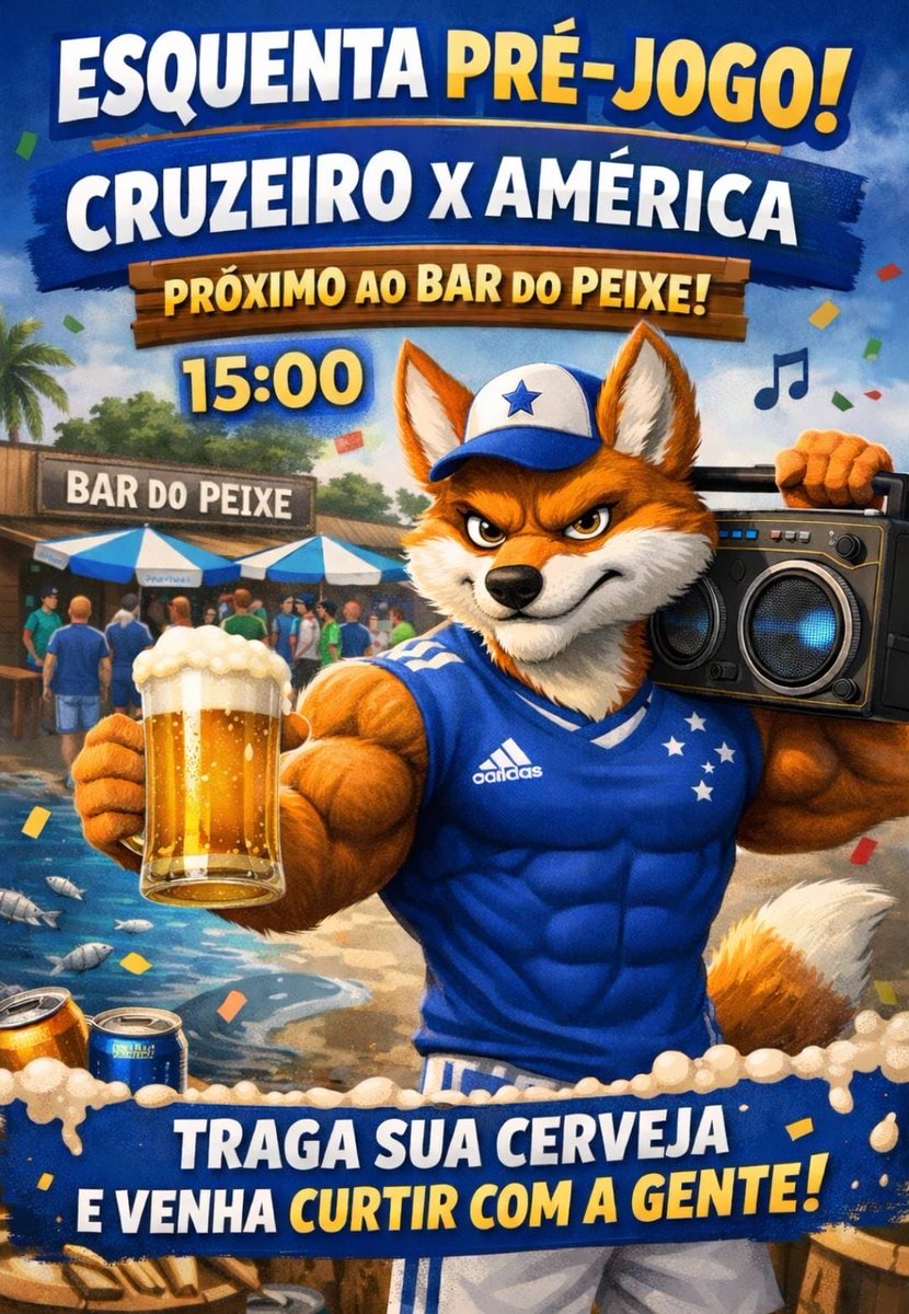 CDM_grupo's tweet image. 💙 Nas boas e nas más, sempre Cruzeiro!
Pré-jogo com resenha, som e bebida com a galera 🍺🎶
Quem quiser colar e fazer parte do grupo, a resenha do CDM vai ser aqui!