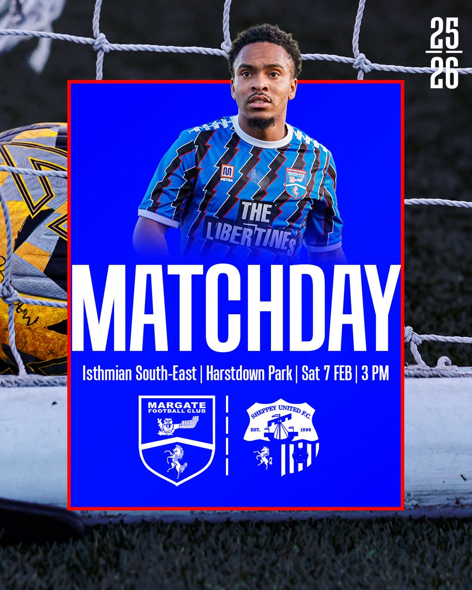 We are open and ready to welcome you to Hartsdown Park this afternoon as we face <a href="/SheppeyUFC/">Sheppey United FC</a> 

Let’s go boys 💙