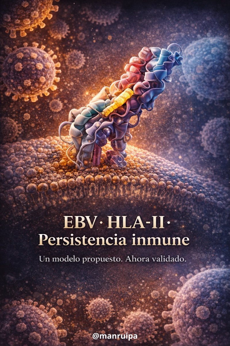 🔴🧬 Nuevo estudio sobre EBV confirma un modelo inmunogenético que ya habíamos propuesto

Un nuevo estudio en inmunología aporta evidencia sólida de que la persistencia del Epstein–Barr virus (EBV) está modulada por cómo las moléculas HLA de clase II presentan antígenos virales a