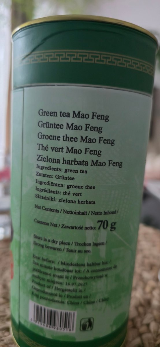 ja kādam zaļā tēja ir pa 