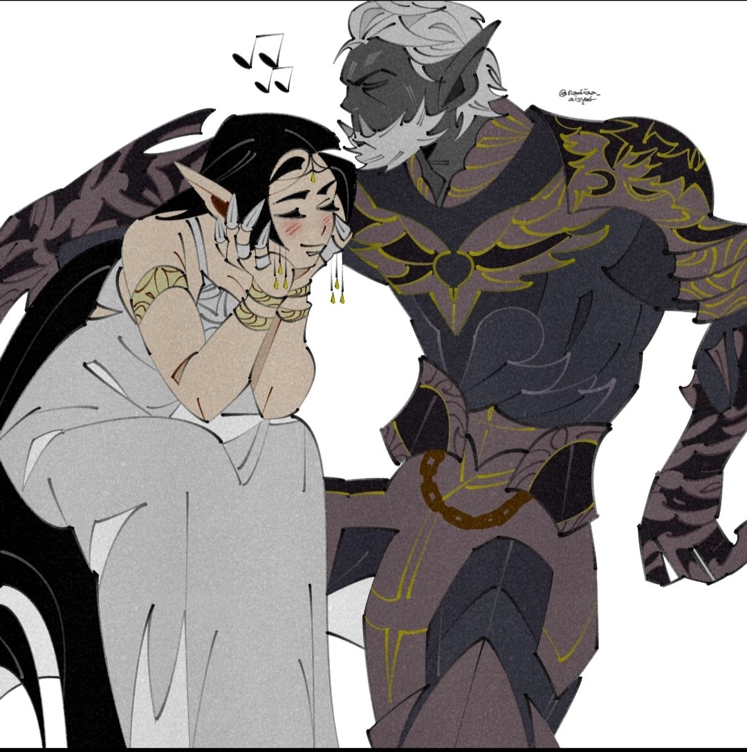 my half orc and elf dnd oc it took me 6 hours to finish this in one sitting #bg3