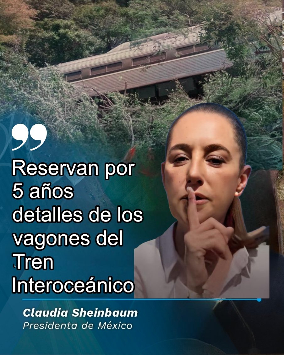 Melissa_Bely's tweet image. "Nuestro gobierno es el más transparente de la historia"

Decían...

¿Y que creen? 

Para proteger a Bobby, el hijo de AMLO.

Por 5 años ya no darán datos de los vagones del Tren Interoceánico.

Proporcionar información técnica compromete la seguridad nacional y la operatividad…