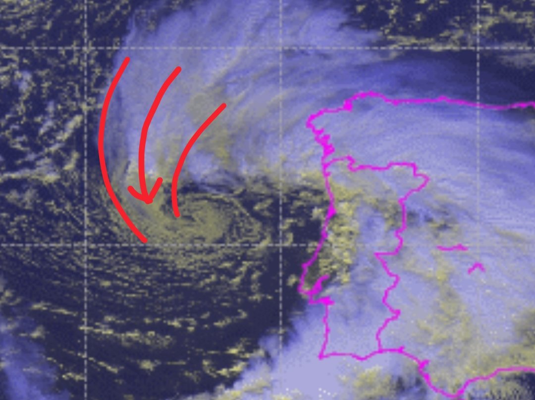 Important: A stint jet seems to be developing, if you're near the coast anywhere between Leiria and Porto I would suggest you to stay up to date with this, wind speeds could reach 160km/h within the sting jet.