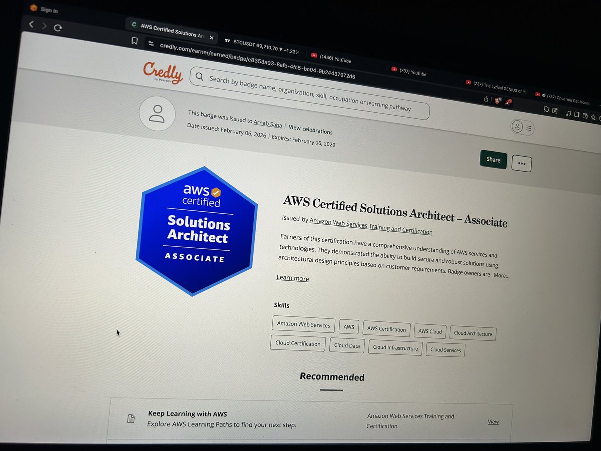 Just Passed AWS-SAA 🔥