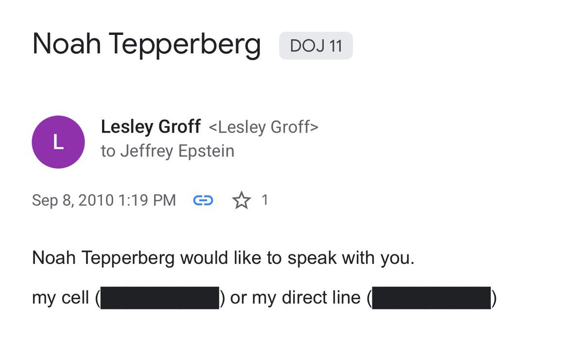 Noah Tepperberg allegedly wanted to meet Jeffrey Epstein two years after his sex crimes conviction. 

Noah is the CEO of Tao, the hospitality group that banned me nationwide for listening to a song. 

This is our moral authority dictating who can eat at restaurants.