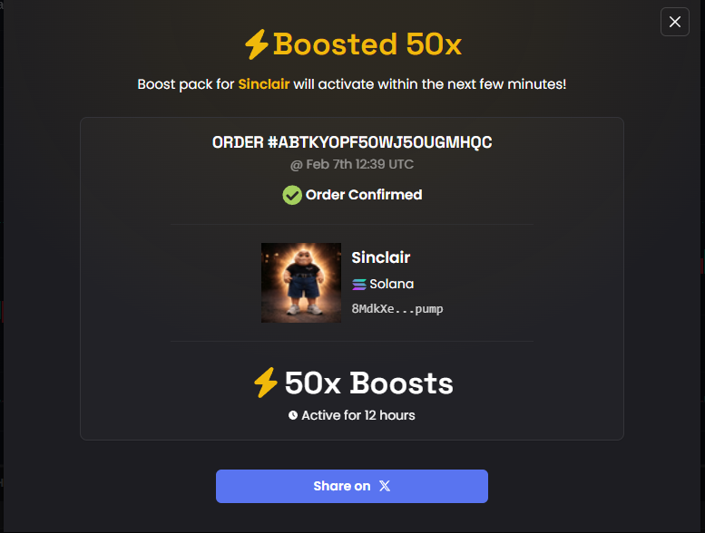Boosted 50x