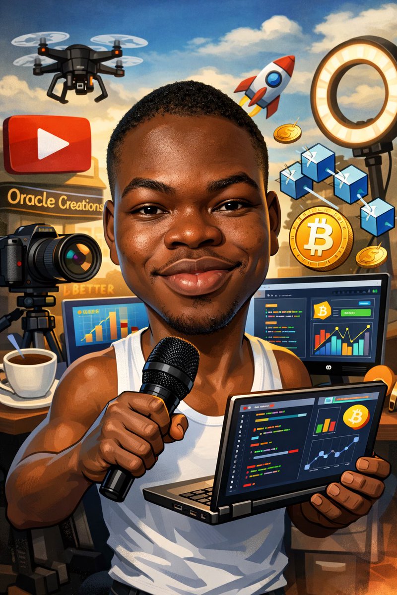 Me to ChatGpt: 

"Create a caricature of me and my job based on everything you know about me."

ChatGpt:

Gm to every creator out there