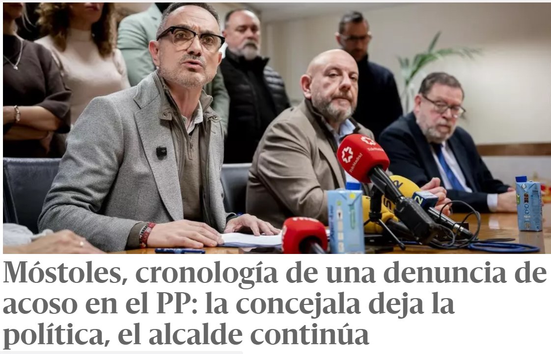 EdGoCuRo's tweet image. LA FAMIGLIA PPRRA🤢🤢🤢
denunció, por carta, a Ayuso, y en reuniones, a su dirección, las represalias del alcalde, Manuel Bautista, por no plegarse a sus deseos sexuales. Le pidieron callar y el PP nacional cerró el expediente tras escuchar solo al regidor
eldiario.es/madrid/mostole…