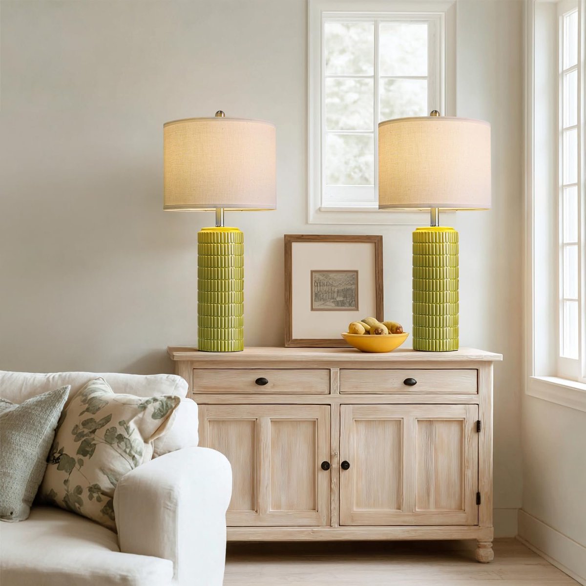 familydealvibes's tweet image. PoKat 27.5'' Tall Table Lamps for Living Room Set of 2, Mid Modern Century Ceramic Bedroom Lamps for Night Stands, Bedside Lamps for Bedroom, Nightstand Lamps for Side End Table Hallway, Green For  $76.49 

🔗sovrn.co/s57kgau

#Deals #NightLamp