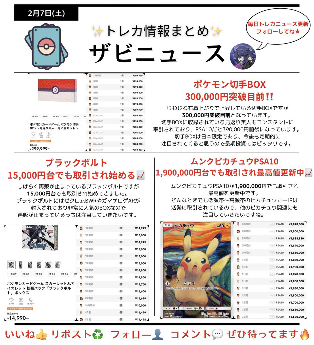 ♤ザビマル♣︎ トレカ投資 抽選 予約 再販速報 (@Zabi_pokeka