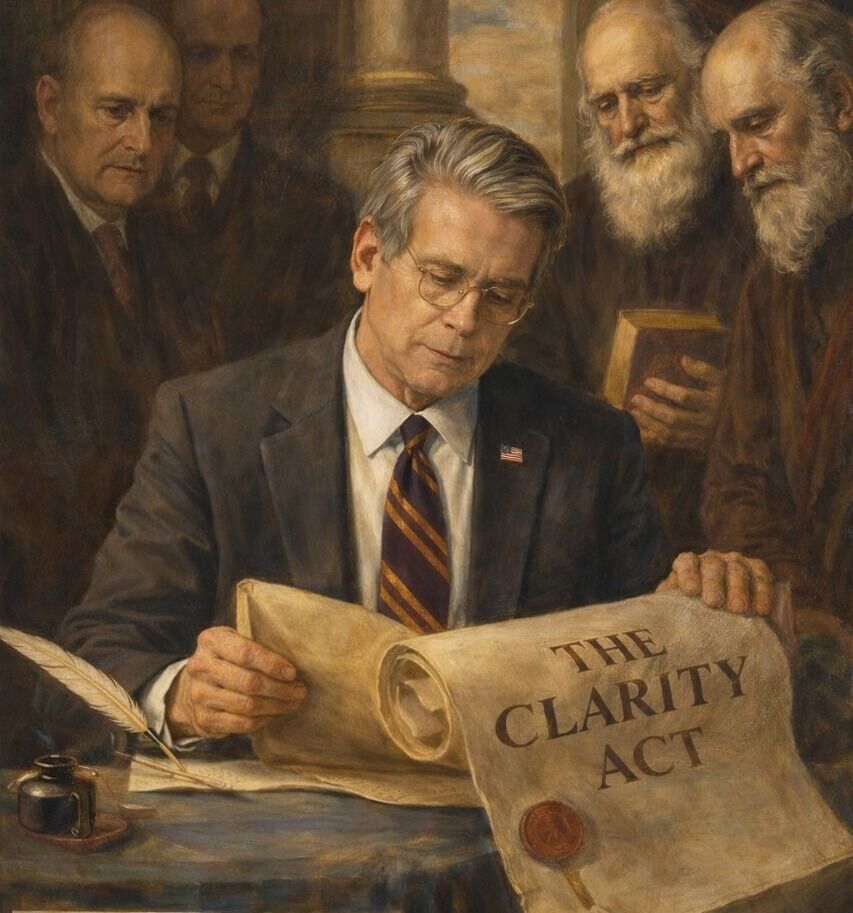 🇺🇸 BESSENT: "... it is vital that the CLARITY Act is signed into law."