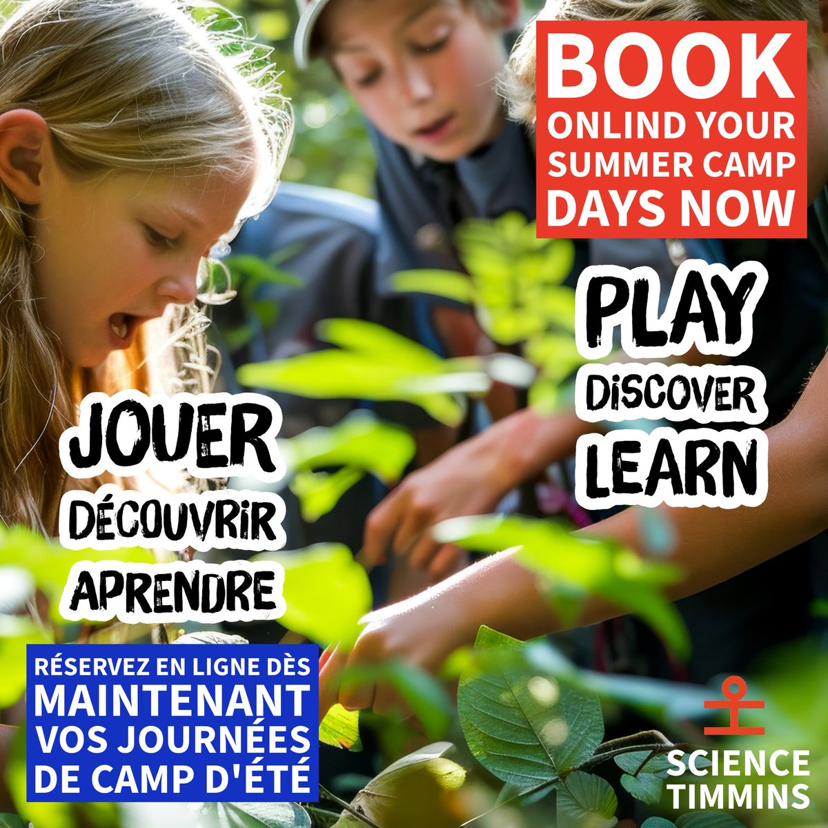 We're still at it! Registration for summer camp is now open. Sign up online and take advantage of a 12% discount throughout February!

Nous sommes toujours en action ! Les inscriptions pour le camp d'été sont désormais ouvertes. Inscrivez-vous en ligne et profitez d'une remise de